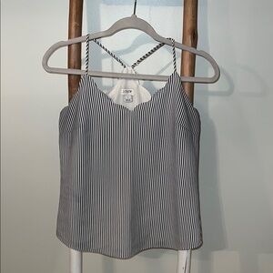 Silver Pleated Camisole with Spaghetti Straps
